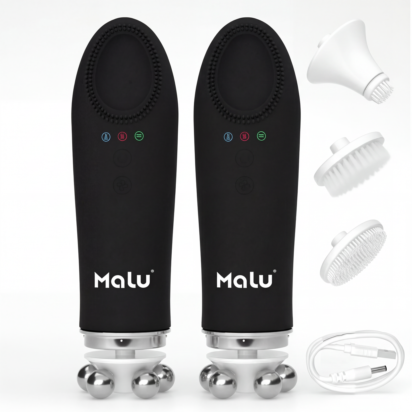 Malu Duo Set - 2x Gesichtsreinigungs- und Massagegerät